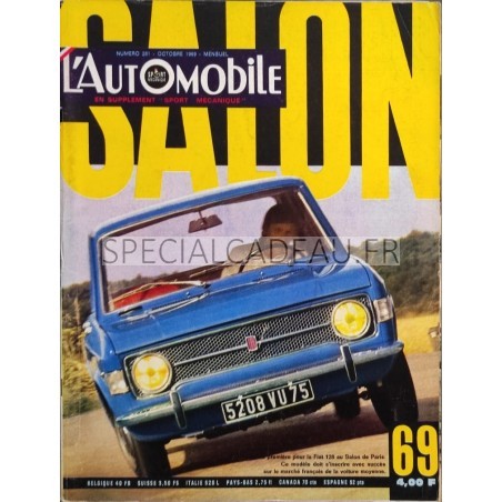L'Automobile Special Salon  Octobre 1969