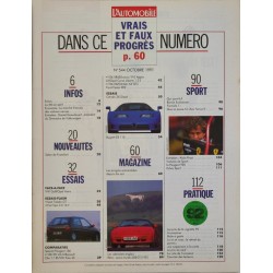 Automobile Magazine Octobre 1991