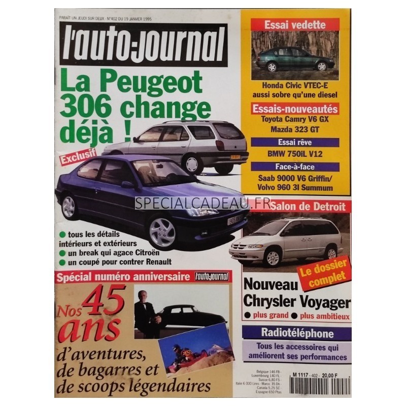 Auto Journal Janvier 1995 Auto Journal Janvier 1995