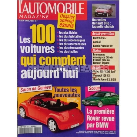 Automobile Magazine Avril 1994