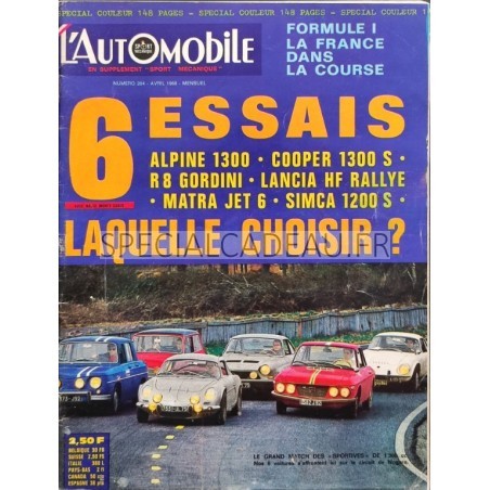 L'Automobile Avril 1968