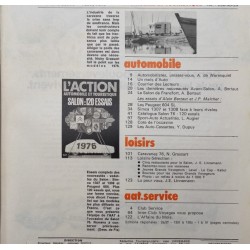 Action Automobile Salon 120 essais Octobre 1975