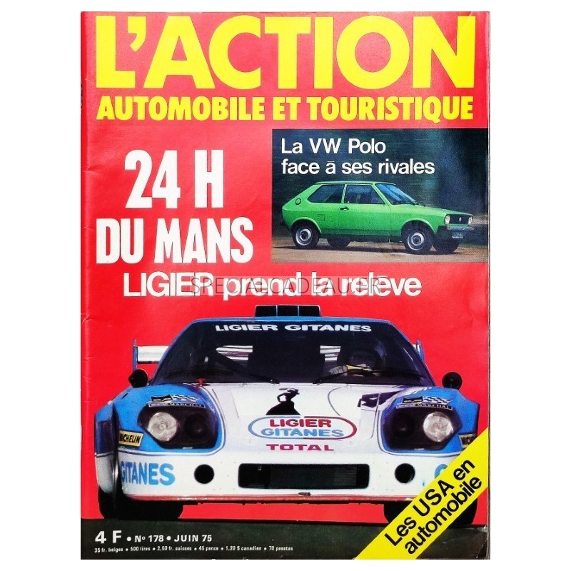Action Automobile Juin 1975 Action Automobile Juin 1975