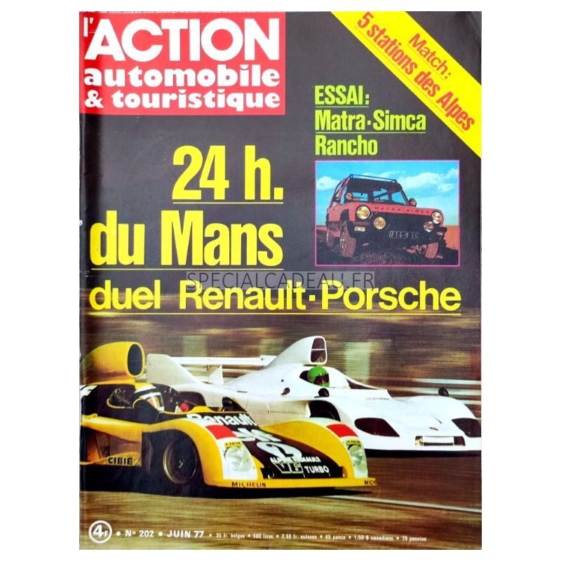 Action Automobile Juin 1977 Action Automobile Juin 1977
