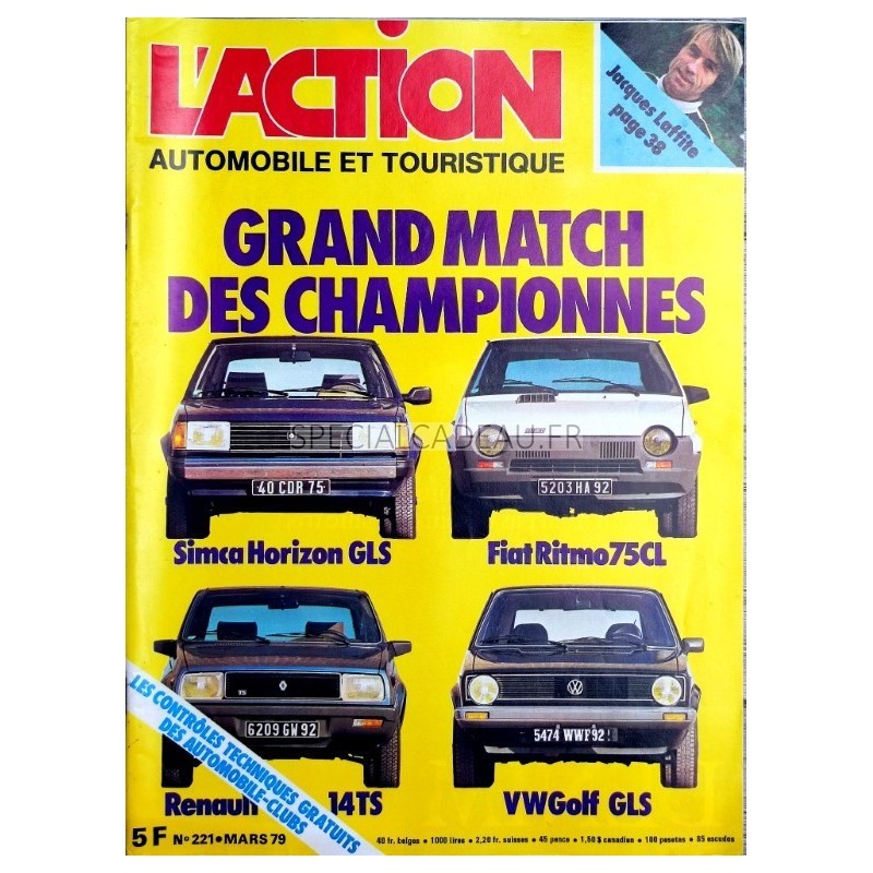 Action Automobile Mars 1979 Action Automobile Mars 1979