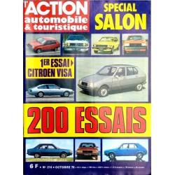 Action Automobile spécial Salon Octobre 1978