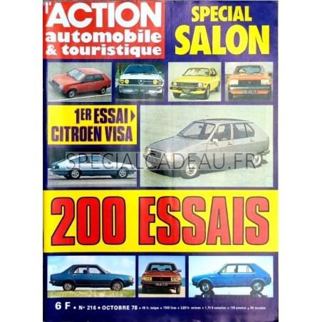 Action Automobile spécial Salon Octobre 1978