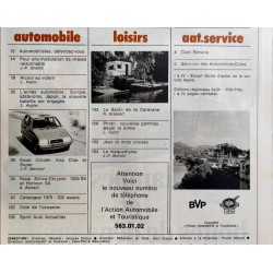 Action Automobile spécial Salon Octobre 1978