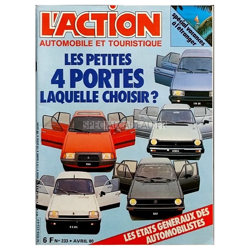 Action Automobile Avril 1980 Action Automobile Avril 1980