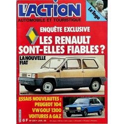 Action Automobile Janvier 1980