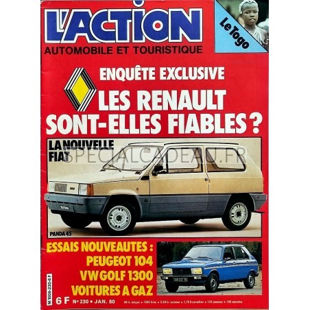 Action Automobile Janvier 1980