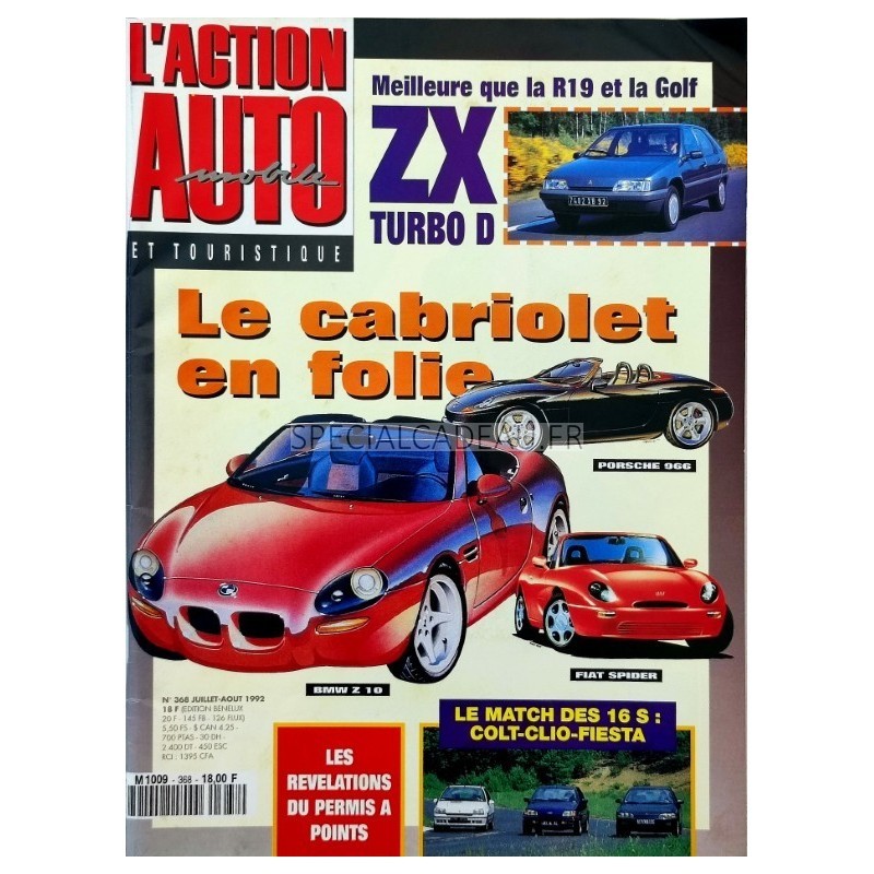 Action Automobile Juillet Août 1992 Action Automobile Juillet Août 1992