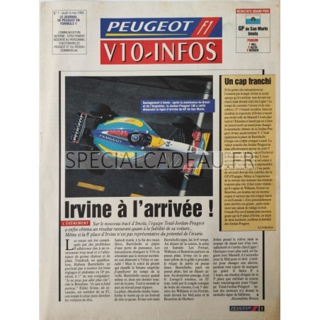 Peugeot F1 V10 infos mai 1995