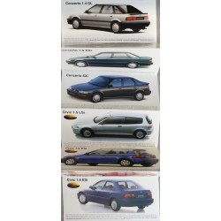 Dépliant Honda gamme 1993