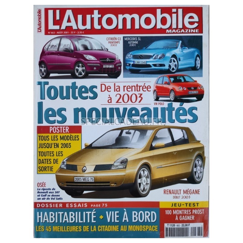 Automobile Magazine Août 2001