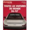 Automobile Magazine toutes les voitures du monde 1986 / 1987