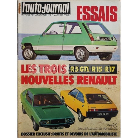 Auto Journal Mars 1976