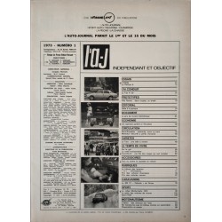 Auto Journal Janvier 1973