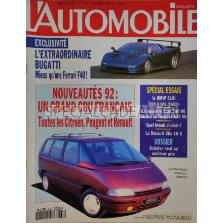Automobile Magazine Mars 1991