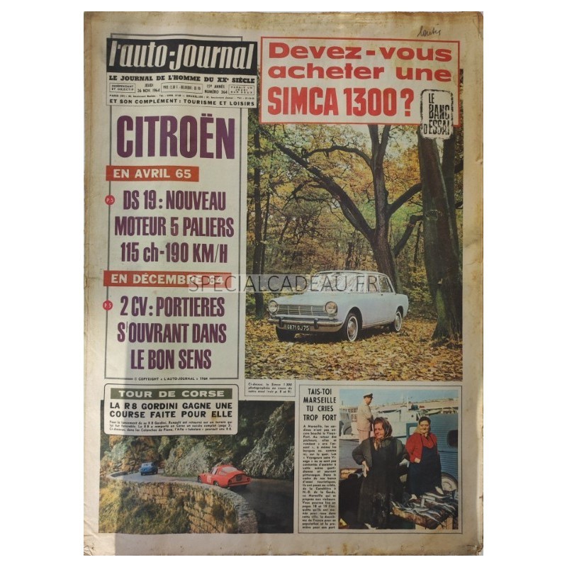 Auto Journal Novembre 1964