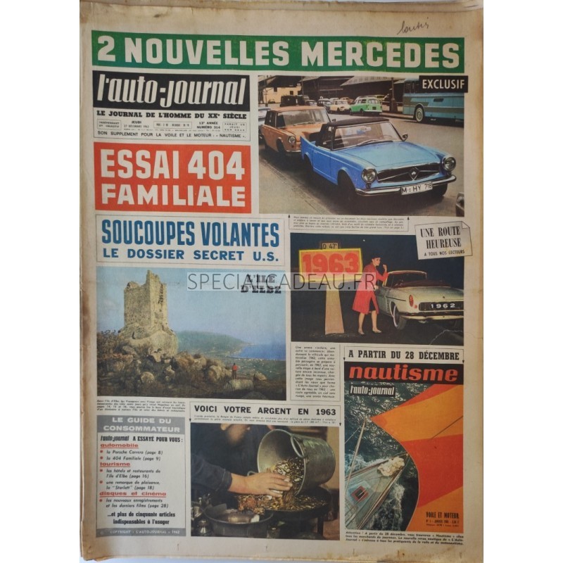 Auto Journal Décembre 1962 Auto Journal Décembre 1962