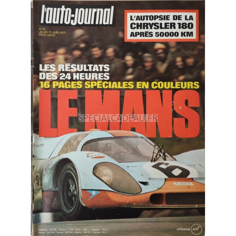 Auto Journal Le Mans Juin 1971
