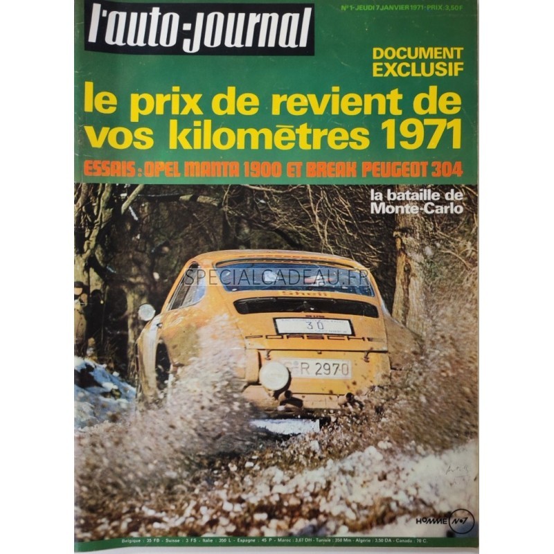 Auto Journal Janvier 1971
