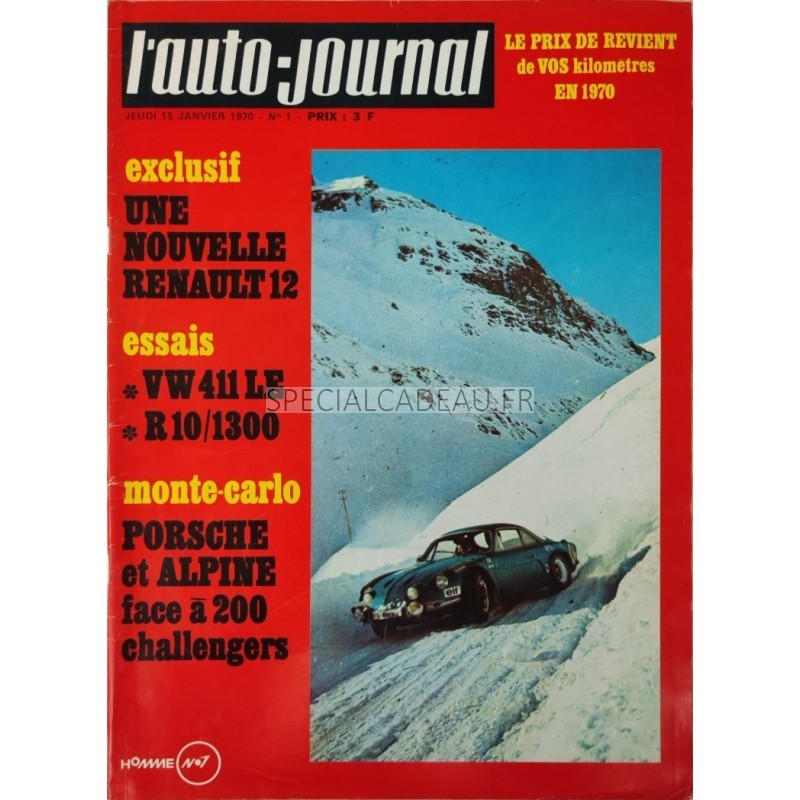 Auto Journal Janvier 1970