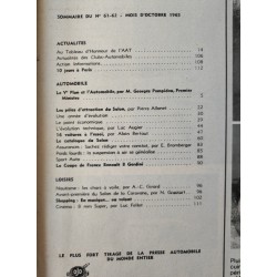 Action Automobile Spécial Salon Octobre 1965