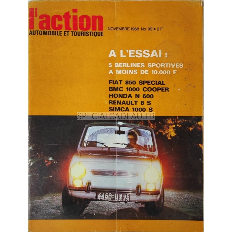 Action Automobile Novembre 1968