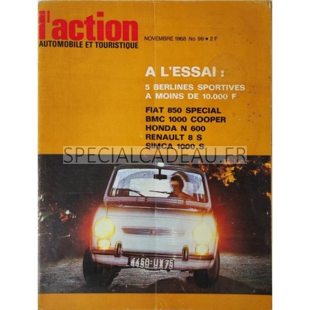 Action Automobile Novembre 1968