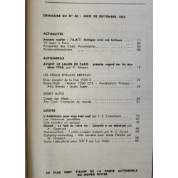 Action Automobile Septembre 1965