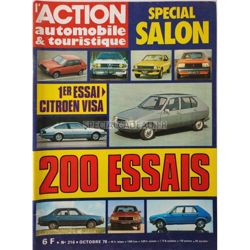 Action Automobile Special salon Octobre 1978