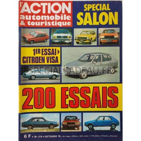 Action Automobile Special salon Octobre 1978