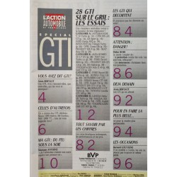 Action Automobile Spécial GTI 1989