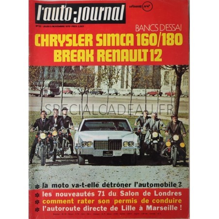 Auto Journal Novembre 1970