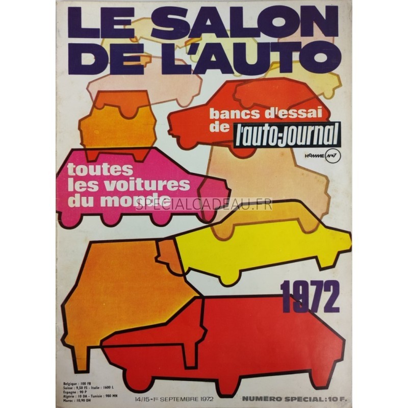 Auto Journal Salon de l'auto Septembre 1972