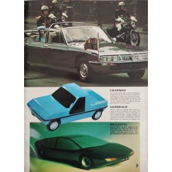 Auto Journal Salon de l'auto Septembre 1972