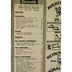 L'Automobile Avril 1967