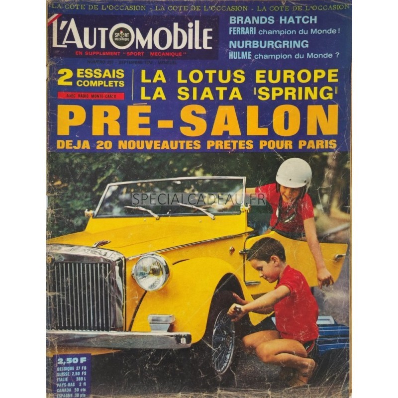 L'Automobile Septembre 1967