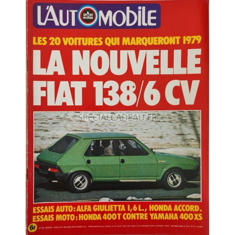 L'Automobile Avril 1978