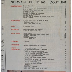 L'Automobile Août 1971