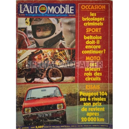 L'Automobile Janvier 1973