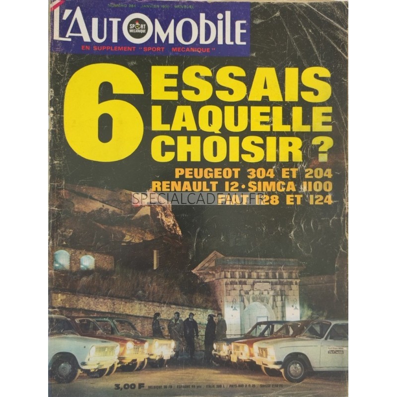 L'Automobile Janvier 1970