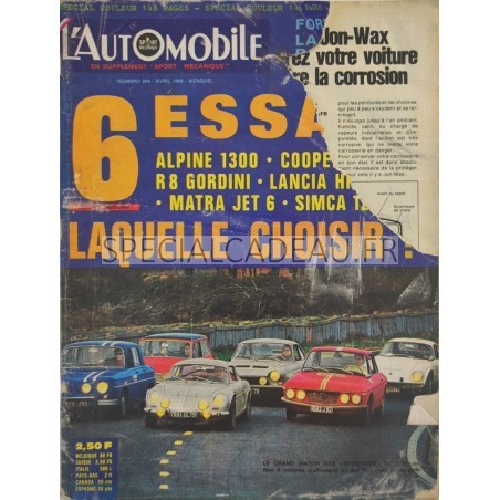 L'Automobile Avril 1968