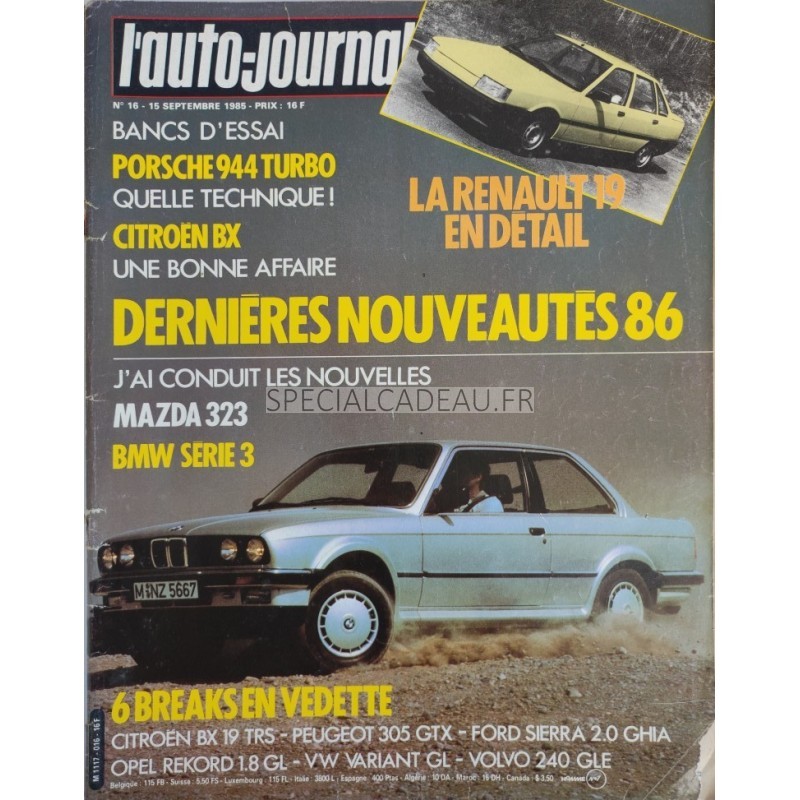 Auto Journal Septembre 1985