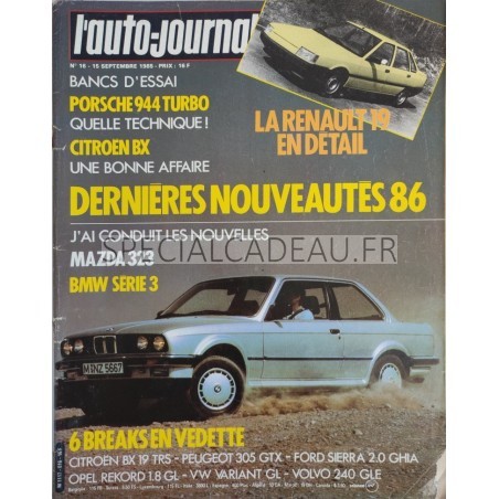 Auto Journal Septembre 1985