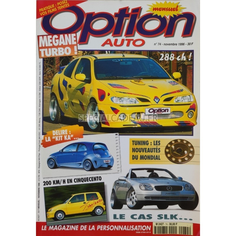 Option Auto Novembre 1996