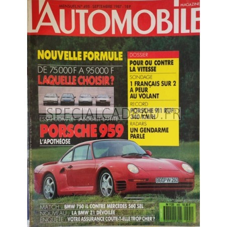 Automobile Magazine Septembre 1987