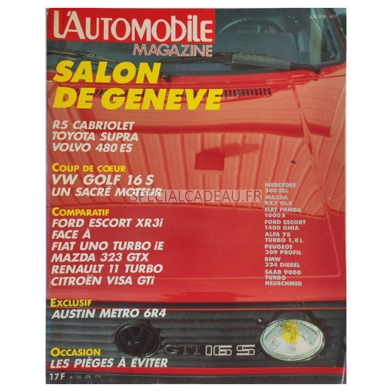Automobile Magazine Avril 1986